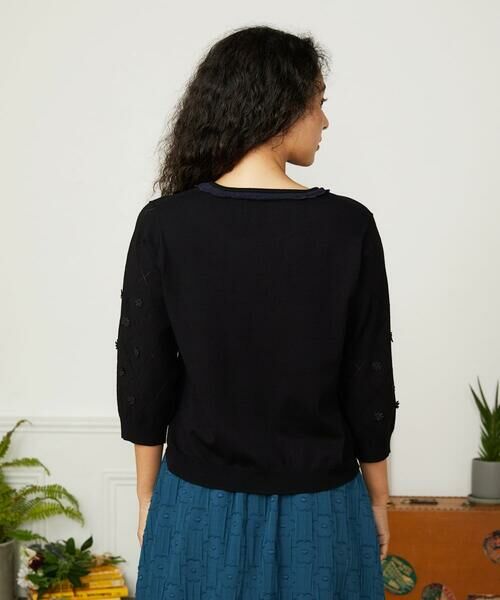 Jocomomola / ホコモモラ ニット・セーター | Encaje フラワーレースニットプルオーバー | 詳細2