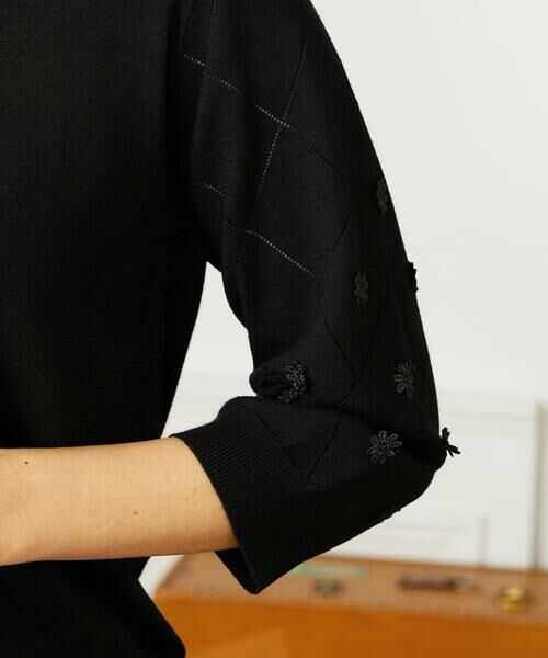 Jocomomola / ホコモモラ ニット・セーター | Encaje フラワーレースニットプルオーバー | 詳細4