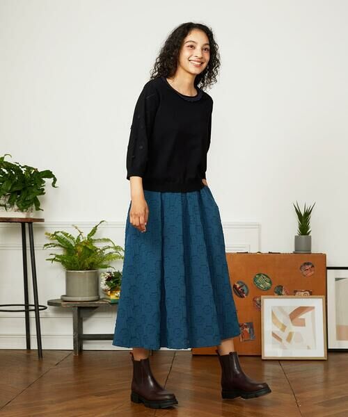 Jocomomola / ホコモモラ ニット・セーター | Encaje フラワーレースニットプルオーバー | 詳細7