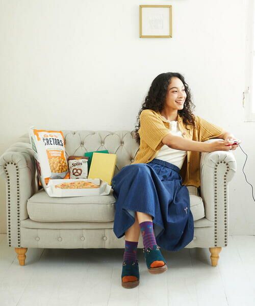 Jocomomola / ホコモモラ ロング・マキシ丈スカート | Jardines コード刺繍デニムスカート | 詳細13