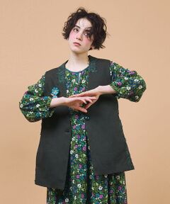 Jocomomola / ホコモモラ ベスト | Encaje de Animal フラワーレースジレ