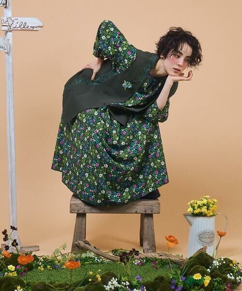 Jocomomola / ホコモモラ ベスト | Encaje de Animal フラワーレースジレ | 詳細26