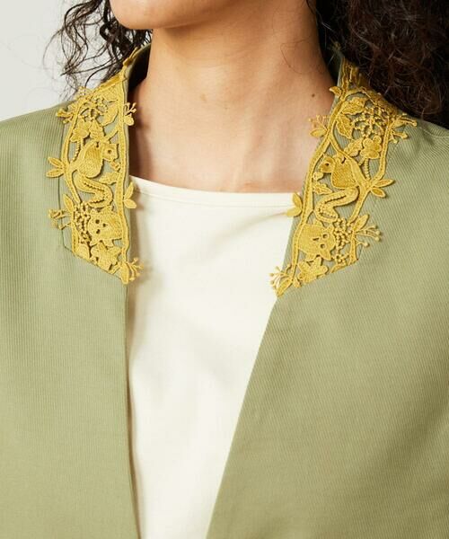 Jocomomola / ホコモモラ ベスト | Encaje de Animal フラワーレースジレ | 詳細5