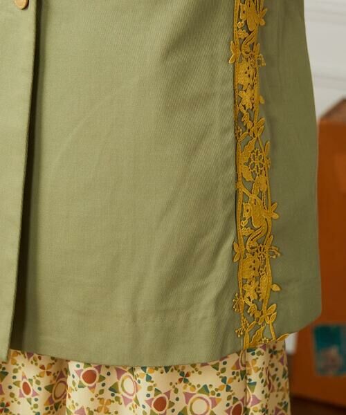 Jocomomola / ホコモモラ ベスト | Encaje de Animal フラワーレースジレ | 詳細8