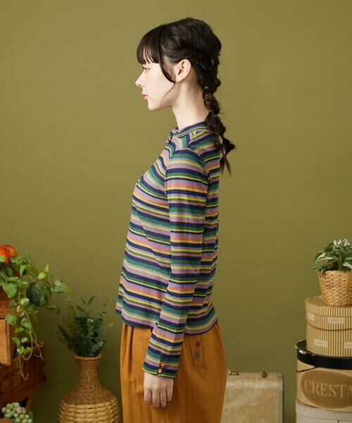 Jocomomola / ホコモモラ カットソー | アムンゼン ボーダーカットソー | 詳細1