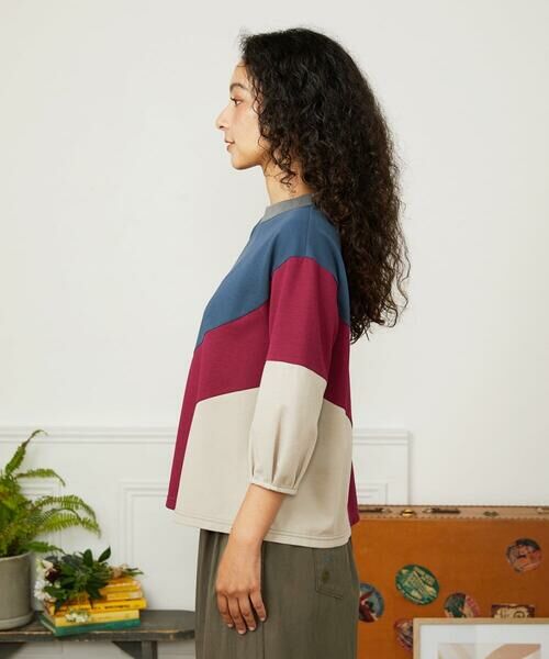Jocomomola / ホコモモラ カットソー | Rompecabezas パッチワーク切り替えカットソー | 詳細1