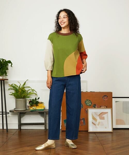 Jocomomola / ホコモモラ カットソー | Rompecabezas パッチワーク切り替えカットソー | 詳細12