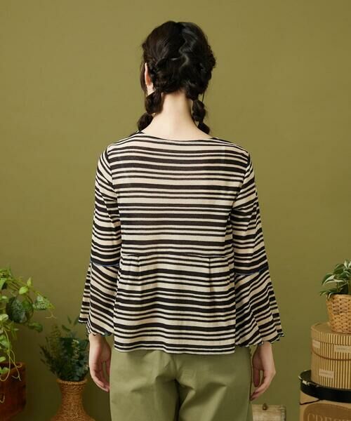 Jocomomola / ホコモモラ カットソー | アムンゼン ボーダーフレアカットソー | 詳細2