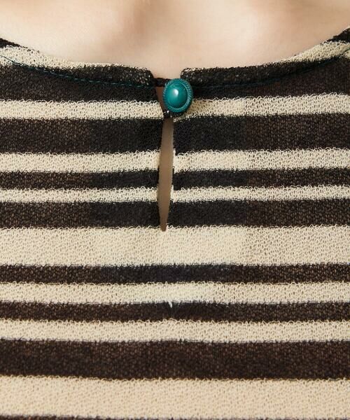 Jocomomola / ホコモモラ カットソー | アムンゼン ボーダーフレアカットソー | 詳細4