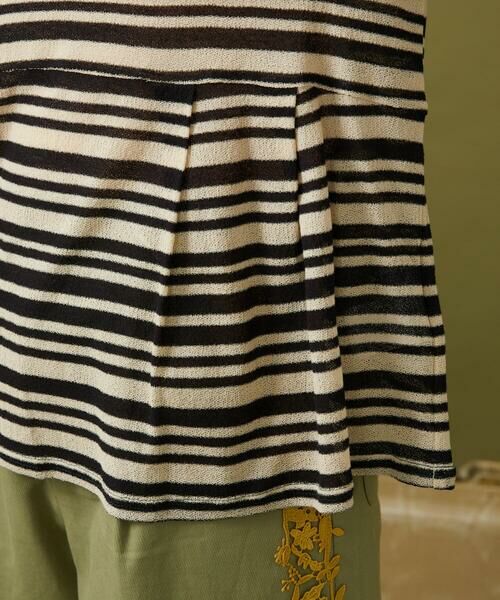 Jocomomola / ホコモモラ カットソー | アムンゼン ボーダーフレアカットソー | 詳細6