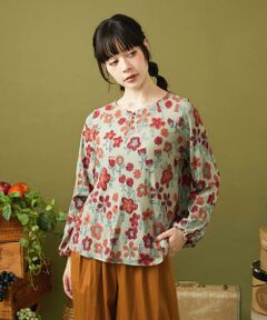 Jocomomola / ホコモモラ カットソー | Calle de los Jardines フラワージャカードカットソー