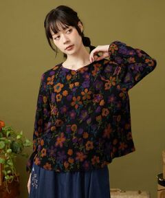 Jocomomola / ホコモモラ カットソー | Calle de los Jardines フラワージャカードカットソー