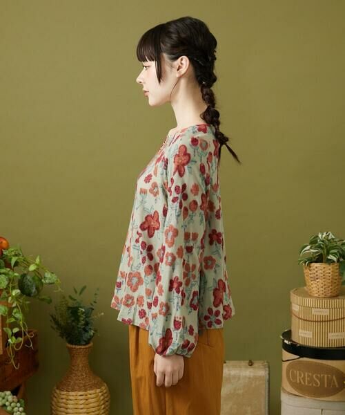 Jocomomola / ホコモモラ カットソー | Calle de los Jardines フラワージャカードカットソー | 詳細1