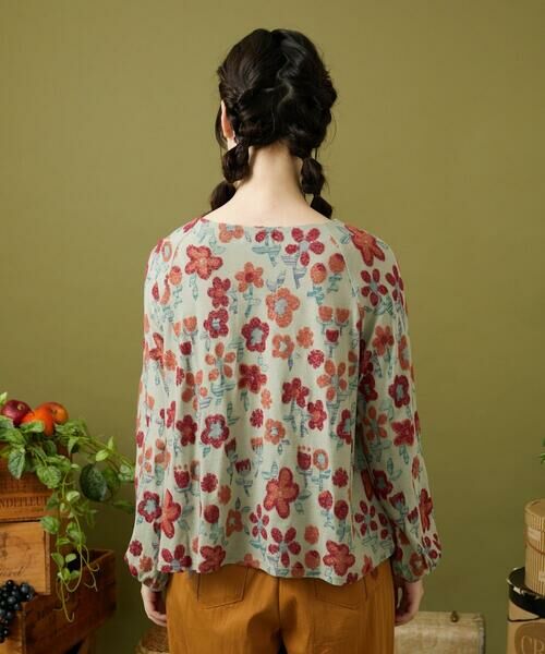 Jocomomola / ホコモモラ カットソー | Calle de los Jardines フラワージャカードカットソー | 詳細2