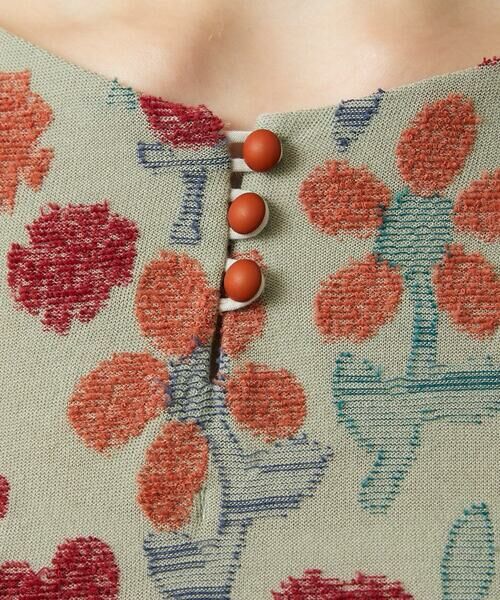 Jocomomola / ホコモモラ カットソー | Calle de los Jardines フラワージャカードカットソー | 詳細4