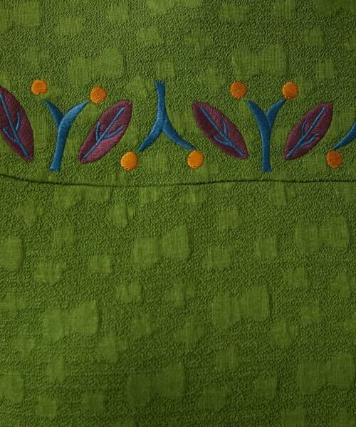 Jocomomola / ホコモモラ カットソー | Nube ジャカード半端袖カットソー | 詳細11