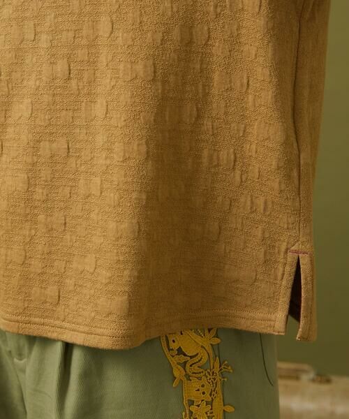 Jocomomola / ホコモモラ カットソー | Nube ジャカード半端袖カットソー | 詳細6