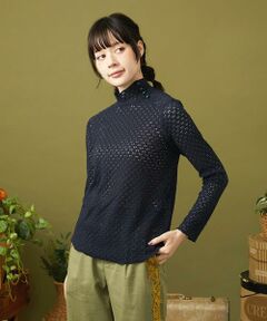 Jocomomola / ホコモモラ カットソー | アイレットレースカットソー