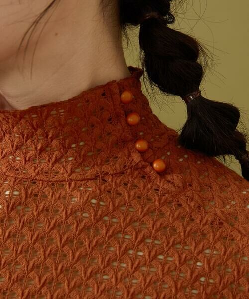 Jocomomola / ホコモモラ カットソー | アイレットレースカットソー | 詳細9