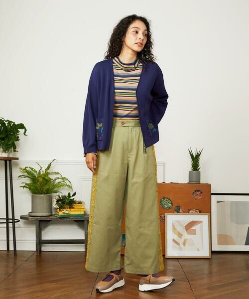 Jocomomola / ホコモモラ その他パンツ | Encaje de Animal フラワーレースワイドパンツ | 詳細15