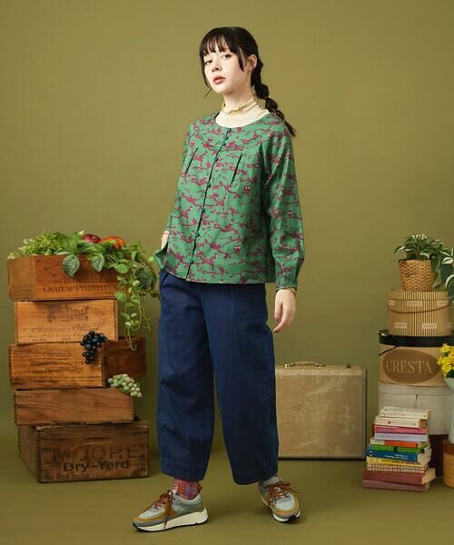 Jocomomola / ホコモモラ ショート・ハーフ・半端丈パンツ | Reflejo 配色デニムパンツ | 詳細11