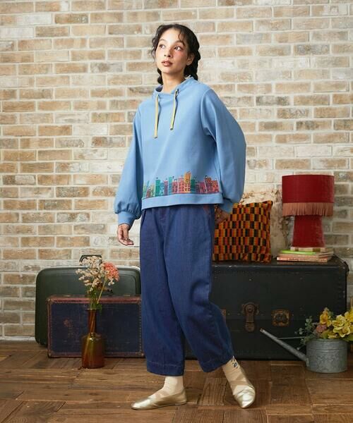 Jocomomola / ホコモモラ ショート・ハーフ・半端丈パンツ | Reflejo 配色デニムパンツ | 詳細13