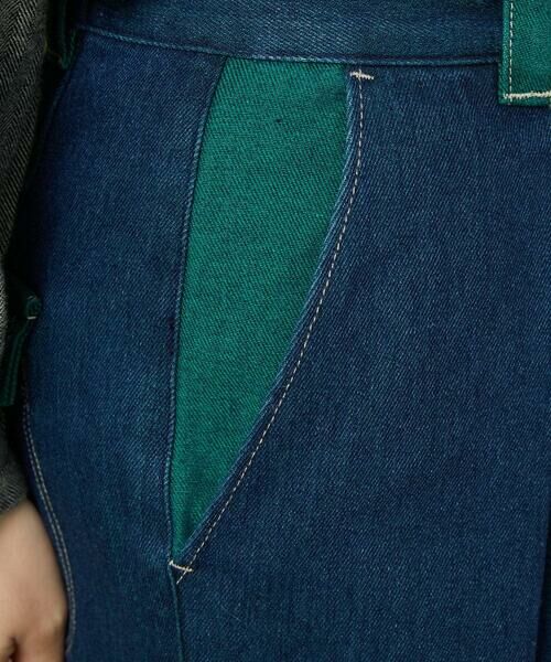 Jocomomola / ホコモモラ ショート・ハーフ・半端丈パンツ | Reflejo 配色デニムパンツ | 詳細15