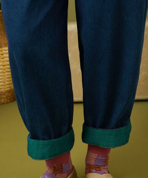 Jocomomola / ホコモモラ ショート・ハーフ・半端丈パンツ | Reflejo 配色デニムパンツ | 詳細16