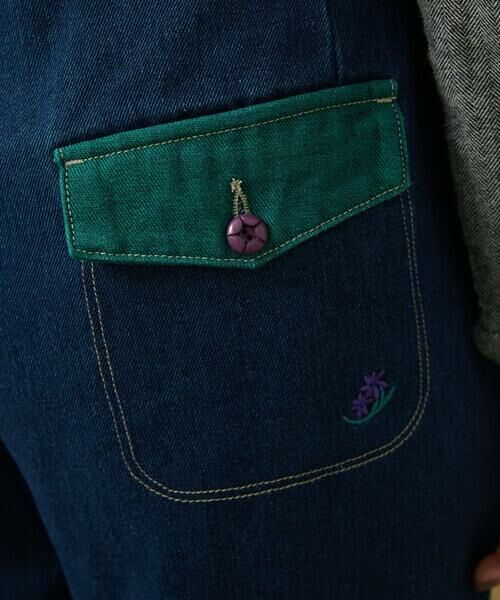 Jocomomola / ホコモモラ ショート・ハーフ・半端丈パンツ | Reflejo 配色デニムパンツ | 詳細18