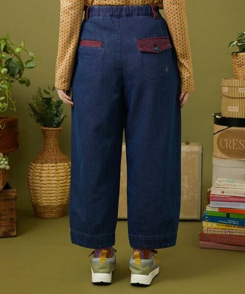 Jocomomola / ホコモモラ ショート・ハーフ・半端丈パンツ | Reflejo 配色デニムパンツ | 詳細2