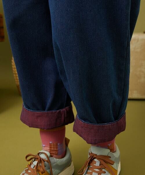 Jocomomola / ホコモモラ ショート・ハーフ・半端丈パンツ | Reflejo 配色デニムパンツ | 詳細6