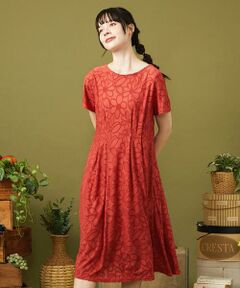 Jocomomola / ホコモモラ ロング・マキシ丈ワンピース | Camino de flores フラワージャカードワンピース