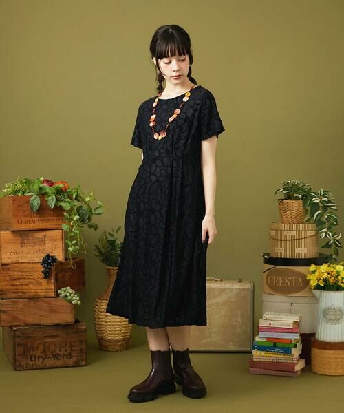 Jocomomola / ホコモモラ ロング・マキシ丈ワンピース | Camino de flores フラワージャカードワンピース | 詳細9