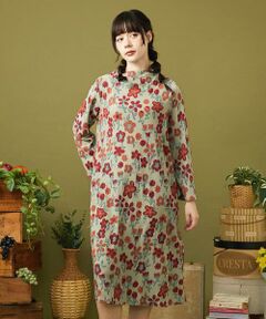 Jocomomola / ホコモモラ ロング・マキシ丈ワンピース | Calle de los Jardines フラワージャカードワンピース