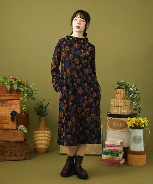 Jocomomola / ホコモモラ ロング・マキシ丈ワンピース | Calle de los Jardines フラワージャカードワンピース | 詳細8