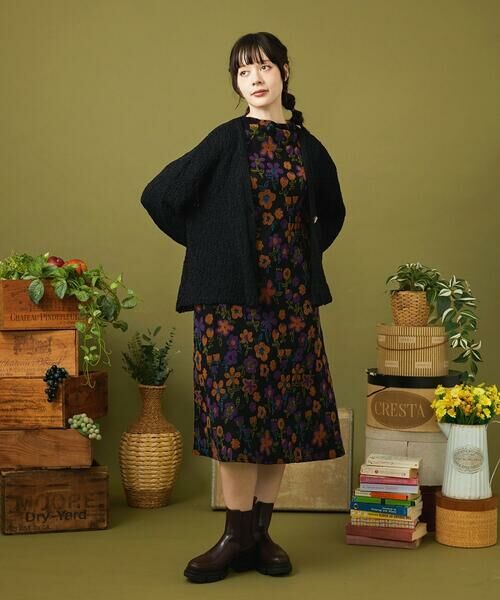 Jocomomola / ホコモモラ ロング・マキシ丈ワンピース | Calle de los Jardines フラワージャカードワンピース | 詳細9