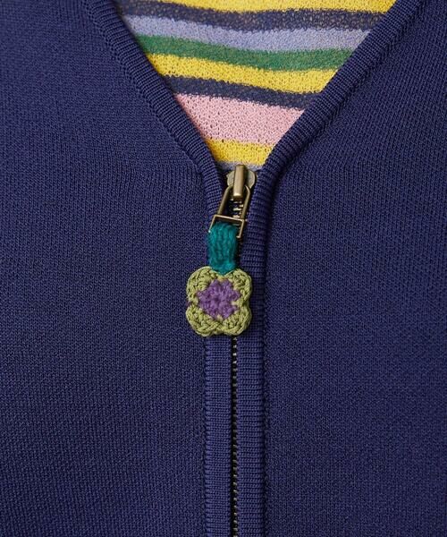 Jocomomola / ホコモモラ カーディガン・ボレロ | Flor Alta フラワー刺繍ジップカーディガン | 詳細10