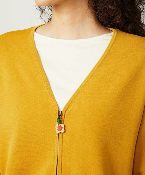 Jocomomola / ホコモモラ カーディガン・ボレロ | Flor Alta フラワー刺繍ジップカーディガン | 詳細4
