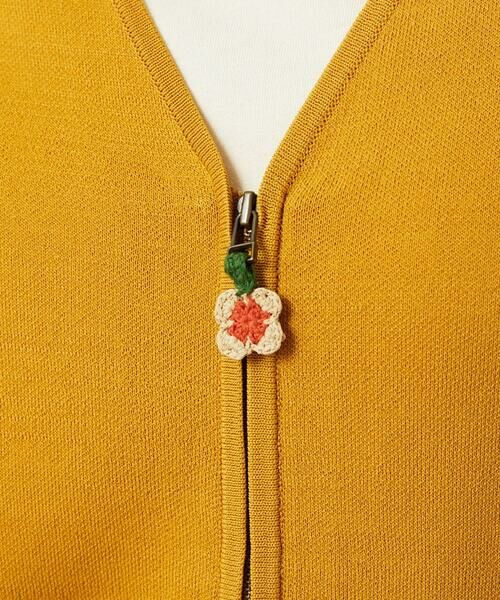 Jocomomola / ホコモモラ カーディガン・ボレロ | Flor Alta フラワー刺繍ジップカーディガン | 詳細5