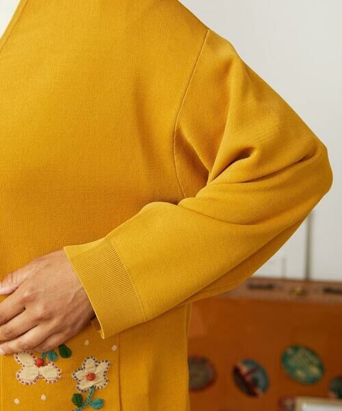 Jocomomola / ホコモモラ カーディガン・ボレロ | Flor Alta フラワー刺繍ジップカーディガン | 詳細6