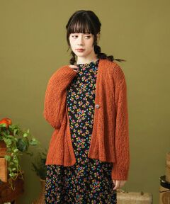 Jocomomola / ホコモモラ カーディガン・ボレロ | チュールヤーンニットカーディガン