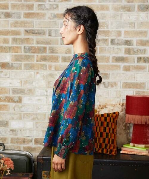 Jocomomola / ホコモモラ シャツ・ブラウス | Calle Mayor ハウスプリントブラウス | 詳細1