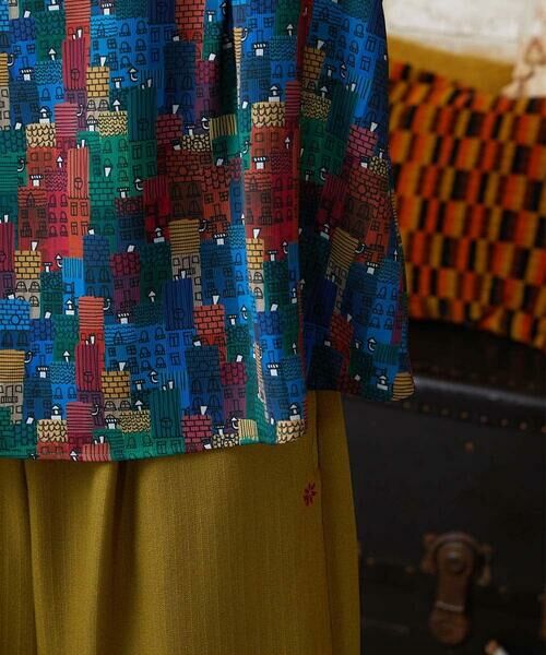 Jocomomola / ホコモモラ シャツ・ブラウス | Calle Mayor ハウスプリントブラウス | 詳細6