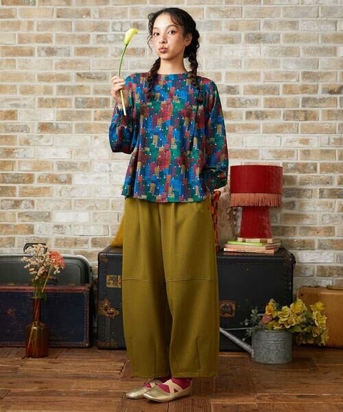 Jocomomola / ホコモモラ シャツ・ブラウス | Calle Mayor ハウスプリントブラウス | 詳細8