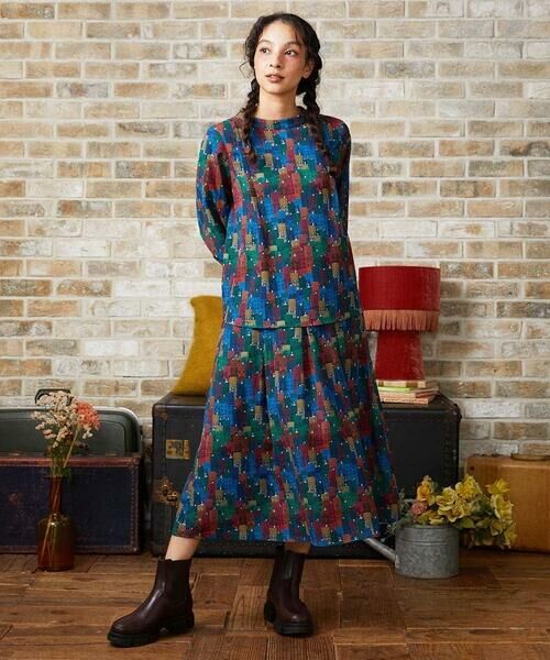 Jocomomola / ホコモモラ シャツ・ブラウス | Calle Mayor ハウスプリントブラウス | 詳細9