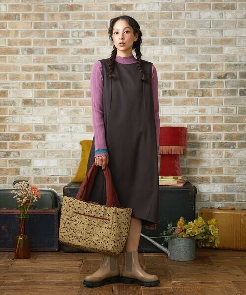 Jocomomola / ホコモモラ ロング・マキシ丈ワンピース | T/Rドビー ジャンパースカート | 詳細17