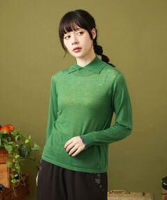 Jocomomola / ホコモモラ ニット・セーター | Suave 襟付きニットプルオーバー