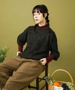 Jocomomola / ホコモモラ ニット・セーター | カラーネップ ニットプルオーバー
