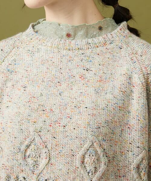 Jocomomola / ホコモモラ ニット・セーター | カラーネップ ニットプルオーバー | 詳細3