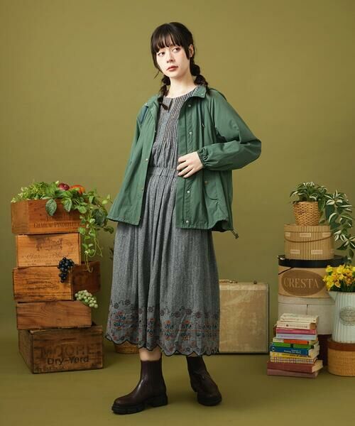 Jocomomola / ホコモモラ ロング・マキシ丈スカート | Cama de flores コットンヘリンボーンフレアスカート | 詳細12